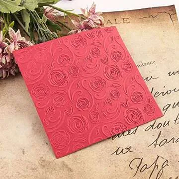 4Pcs Starfish & Rose Flower Embossing Folders for Crafts