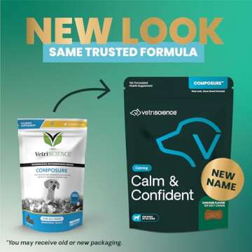 VetriScience Calm & Confident Chews for Dog Anxiety Relief