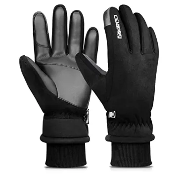 Cevapro Winter Gloves -30℉ Waterproof Thermal Gloves Men Women, Deerskin Suede 3M Insulated Gloves...