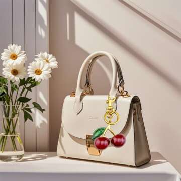 Aisity Cherry Keychain Perfect for Women and Teens