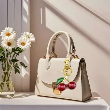 Aisity Cherry Keychain Perfect for Women and Teens