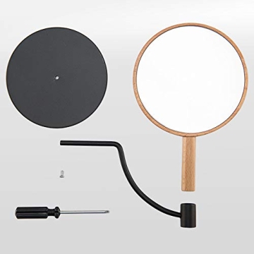 Stylish YEAKE 3X Magnification Table Mirror for Makeup