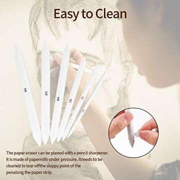 Premium 16 Pcs Blending Stumps for Artists and Students