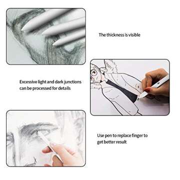 Premium 16 Pcs Blending Stumps for Artists and Students