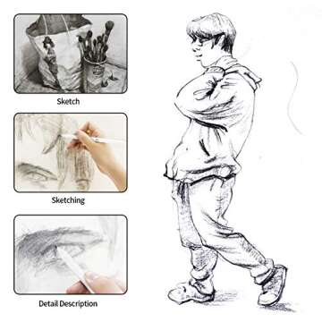 Premium 16 Pcs Blending Stumps for Artists and Students