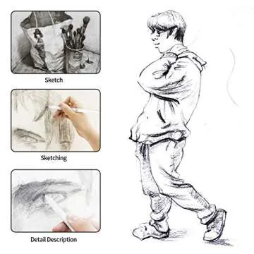 Premium 16 Pcs Blending Stumps for Artists and Students