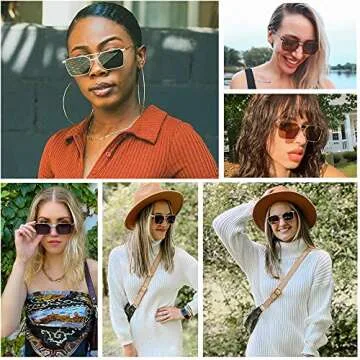 VANLINKER Vintage Polarized Aviator Sunglasses with UV400 Protection