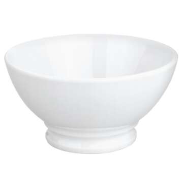 Pillivuyt 13-Ounce Traditional European Coffee Bowl – Elegant Porcelain for Any Occasion