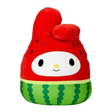 Squishmallows Official Kellytoy Plush 20" Hello Kitty My Melody Watermelon – Sanrio Fruit Squad Wa...