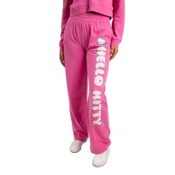 Hello Kitty Adult Zip Up Hoodie and Jogger Set-L Pink