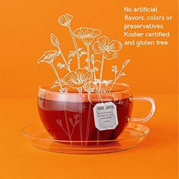 Good Earth Herbal & Black Tea, Sweet & Spicy, 18 Count Tea Bags (Pack of 6) (Packaging May Vary)