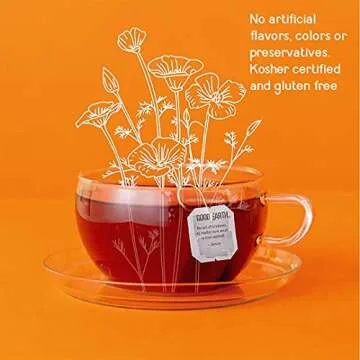 Good Earth Herbal & Black Tea, Sweet & Spicy, 18 Count Tea Bags (Pack of 6) (Packaging May Vary)