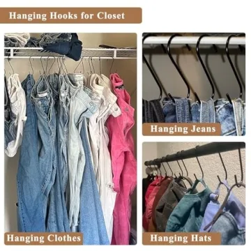 ESFUN Heavy Duty S Hooks 30 Pack - Organize Your Space