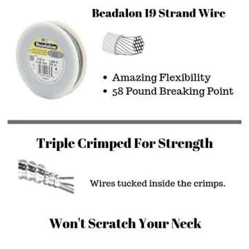 Elegant Women's Beaded Lanyard - Made in USA - ID Holder