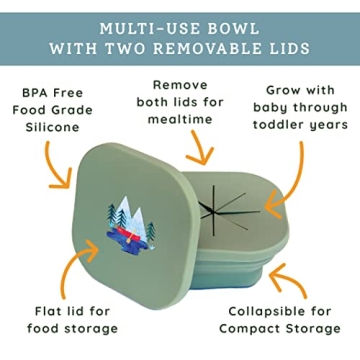 Austin Baby Silicone Collapsible Snack Bowl for Toddlers