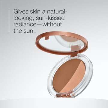 Clinique True Bronze Blendable Pressed Powder Bronzer | Sun-Kissed Glow + Natural Finish, Sunkissed,...