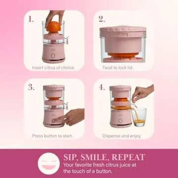 Portable Paris Hilton Electric Citrus Juicer for Easy Juicing