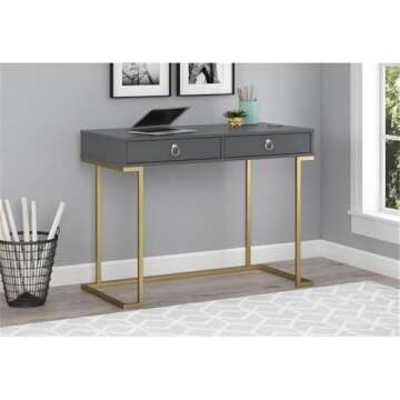 Stylish Ameriwood Home Serenity Computer Desk for Small Spaces
