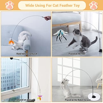 Interactive Cat Toy with Super Suction Cup for Cats