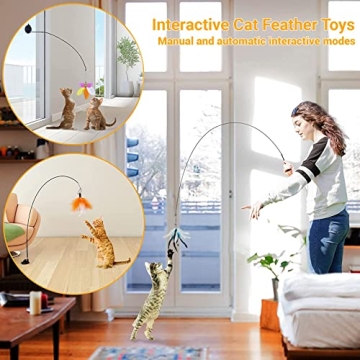 Interactive Cat Toy with Super Suction Cup for Cats