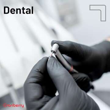 Cranberry Carbon Black Nitrile Exam Gloves Pack of 200