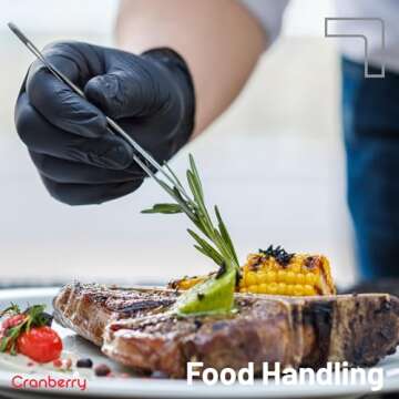 Cranberry Carbon Black Nitrile Exam Gloves Pack of 200