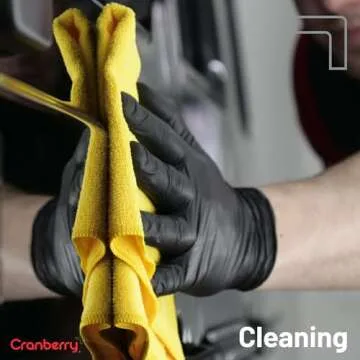 Cranberry Carbon Black Nitrile Exam Gloves Pack of 200