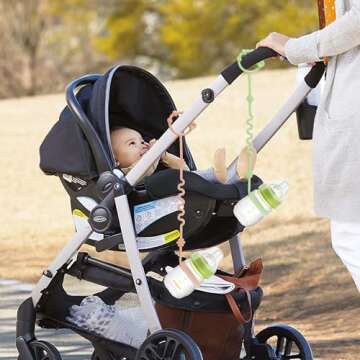 RTMOK (4Pcs) Sippy Cup Strap Keep Bottles and Sippy Cups Off The Floor, Sippy Cup Holder Strap Suitable for High Chairs, Strollers and Water Bottles- Dishwasher Safe