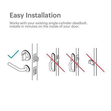 August Home AUG-SL-CON-G03 Dark Gray August Smart Lock Pro, 3rd Generation