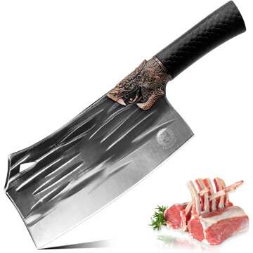 Dragon Cleaver Knife - 7.6" Heavy Duty Chef Knife