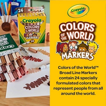 Crayola Colors of the World Markers for All Ages