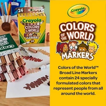 Crayola Colors of the World Markers for All Ages