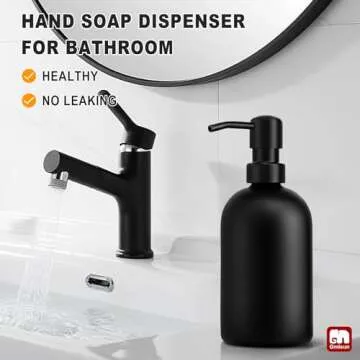 GMISUN Black Soap Dispenser Set - Modern & Elegant