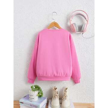 Stylish COZYEASE Girls' Thermal Sweatshirt for Ages 11-12