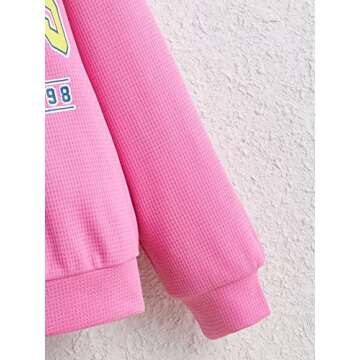 Stylish COZYEASE Girls' Thermal Sweatshirt for Ages 11-12