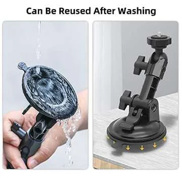 Strong Suction Cup Phone Holder for Windshield/Window, Car Phone Mount Compatible with iPhone 12/12 Pro/12 Pro Max, iPhone 11/11 Pro, iPhone X/XS, Samsung, LG, Pixel and More