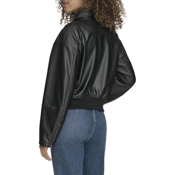 Levi's Women's Faux Leather Bomber Jacket Stylish & Comfortable