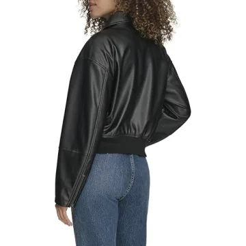 Levi's Women's Faux Leather Bomber Jacket Stylish & Comfortable