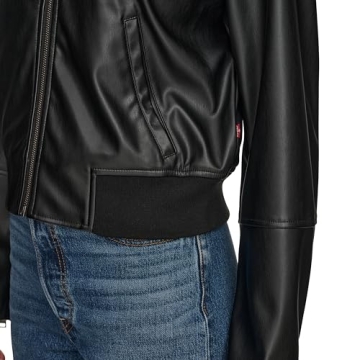 Levi's Women's Faux Leather Bomber Jacket Stylish & Comfortable