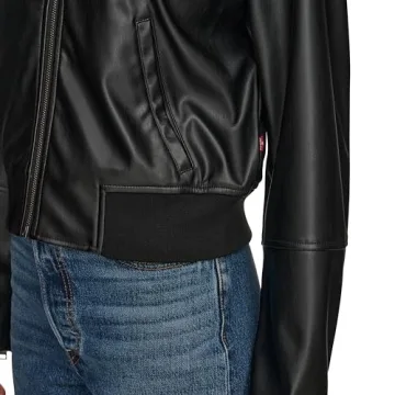Levi's Women's Faux Leather Bomber Jacket Stylish & Comfortable