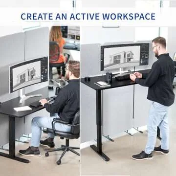 VIVO 60" Electric Adjustable Standing Desk - Enhance Productivity