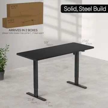 VIVO 60" Electric Adjustable Standing Desk - Enhance Productivity
