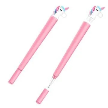 BTYMS 16pcs Cute Unicorn Gel Ink Pens, 0.5mm Fine Point Gel Pens Office and School Supplies