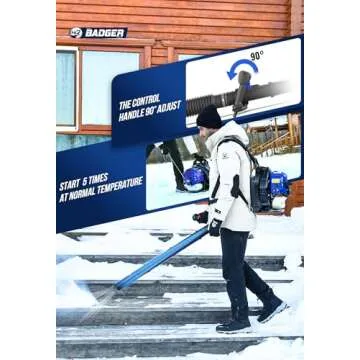 Lightweight 53cc Leaf Blower Backpack with High Power