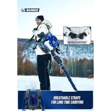 Lightweight 53cc Leaf Blower Backpack with High Power