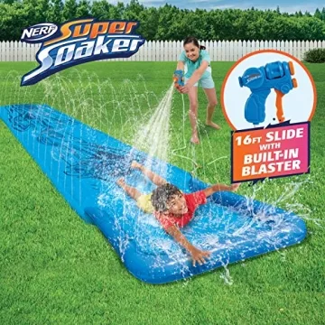 NERF Super Soaker 16 Feet Water Slide for Summer Fun