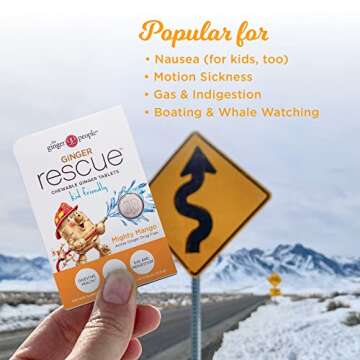 The Ginger People Ginger Rescue® Chewable Tablets Drug Free Digestive Health, 5.5 oz Chewable Table...