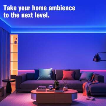 VOLIVO LED Strip Lights 65.6 FT, Led Lights for Bedroom,Color Changing with 44 Keys Remote for Room, Party, Home Decoration…