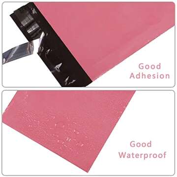 12.5x15.5 Dusty Rose Pink Poly Envelope Mailers Big 100Pcs,Business Shipping Bags,Mailing Packaging ...