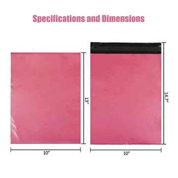12.5x15.5 Dusty Rose Pink Poly Envelope Mailers Big 100Pcs,Business Shipping Bags,Mailing Packaging Supplies,Mailing Envelope Bags,Postal Packages,Self-Seal,Tear & Waterproof